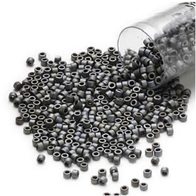 Seed beads, Delica 11/0 mat grå 7,5 gram. DB0307V 